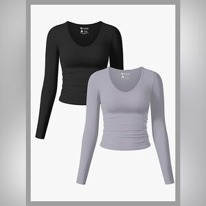 Women’s 2 piece long sleeve workout Top!